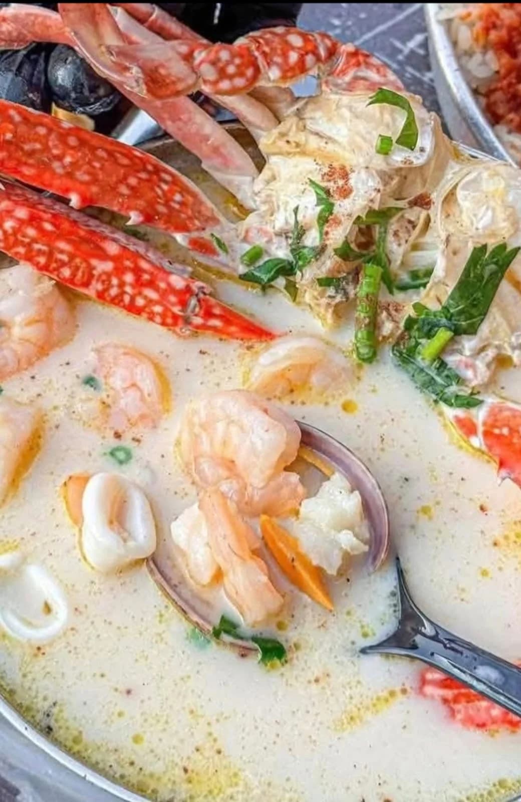 شوربة سي فود عادية